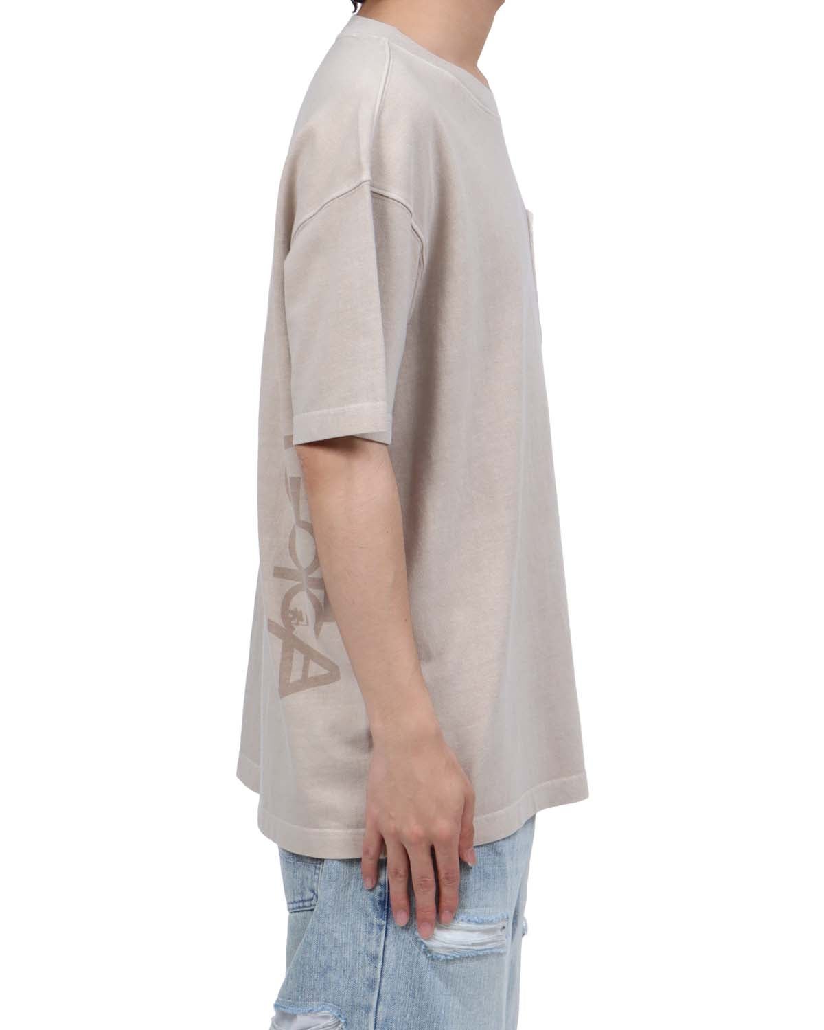 ベージュ：173cm63kg(Lサイズ着用)