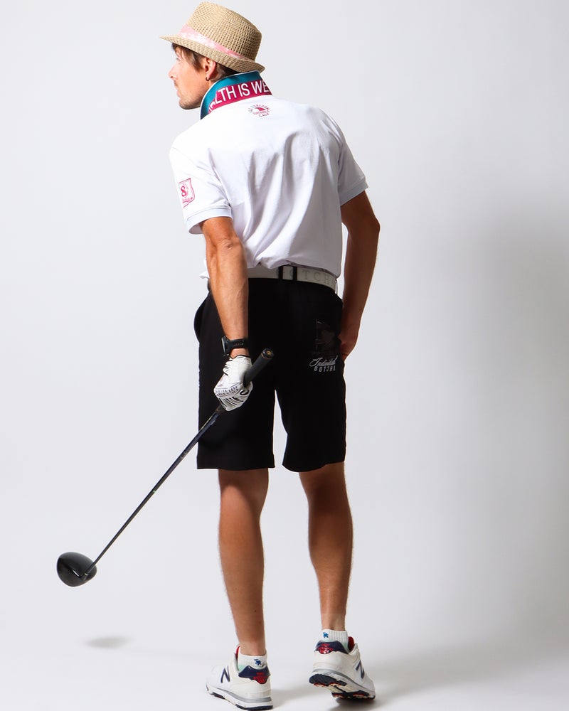 ホワイト：183cm/70kg(Lサイズ着用)