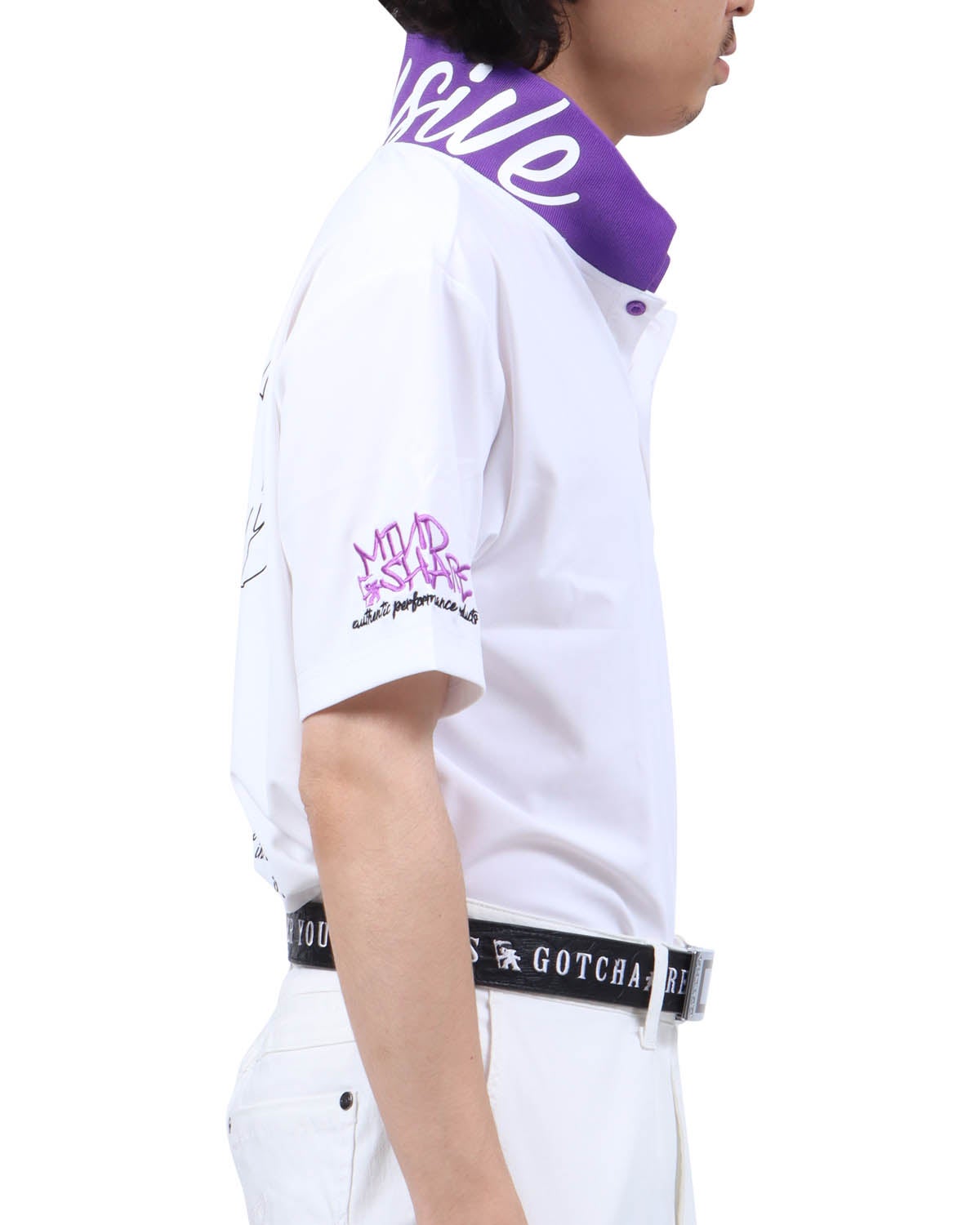 ホワイト：173cm63kg(Lサイズ着用)