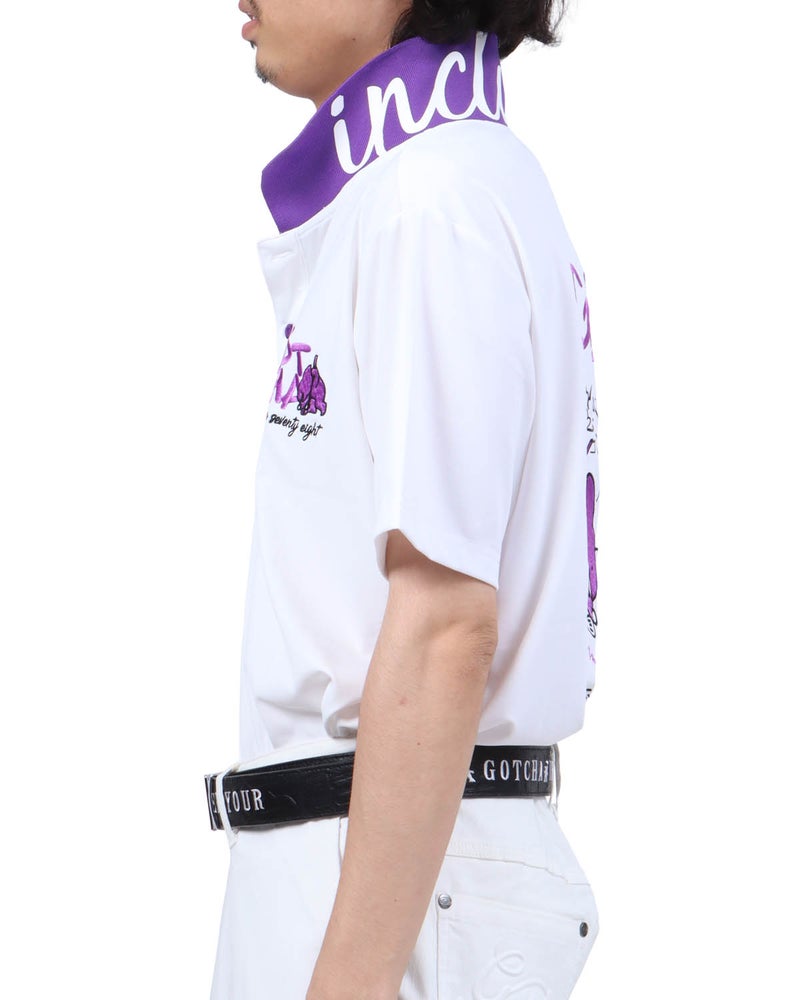 ホワイト：173cm63kg(Lサイズ着用)