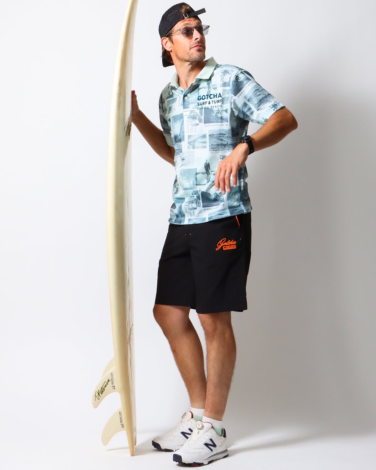 ミントグリーン：183cm/70kg(Lサイズ着用)