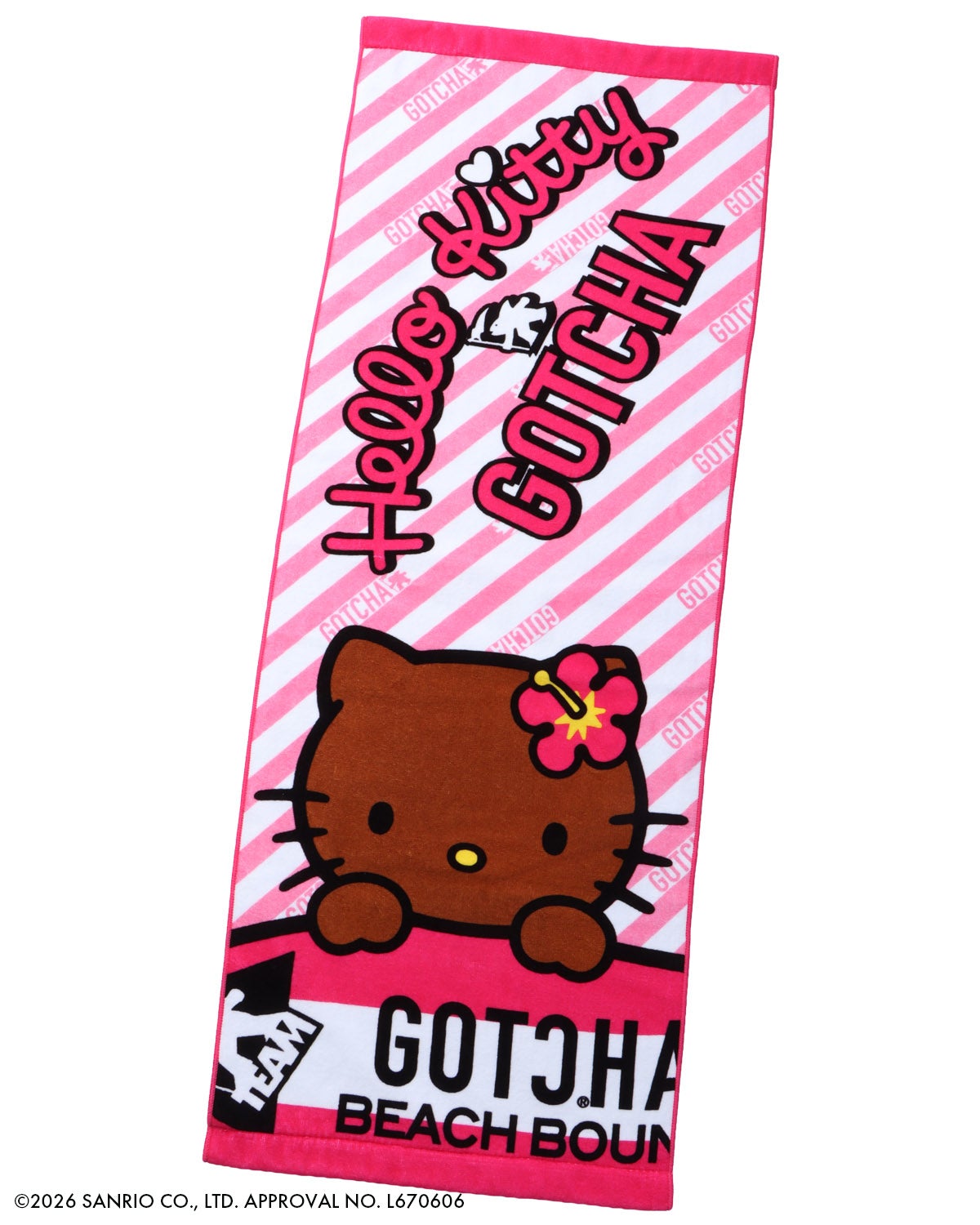 GOTCHA] 日焼け ハローキティ フェイスタオル | PEET ONLINE STORE