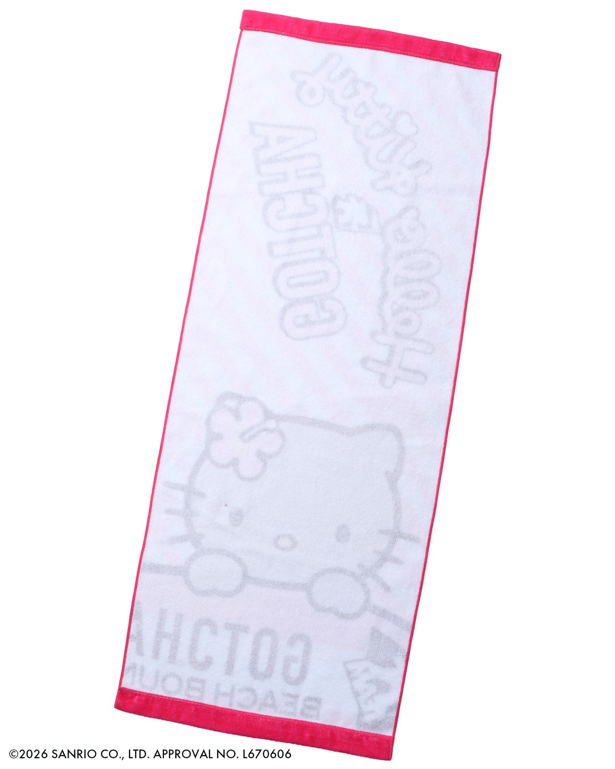 GOTCHA] 日焼け ハローキティ フェイスタオル | PEET ONLINE STORE