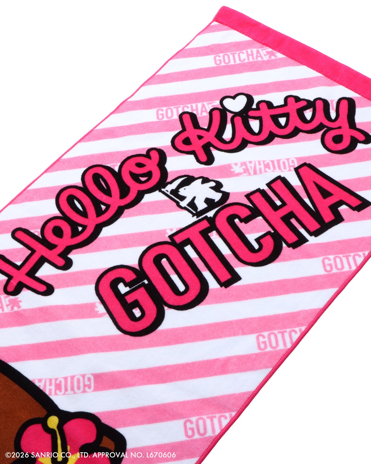 GOTCHA] 日焼け ハローキティ フェイスタオル | PEET ONLINE STORE