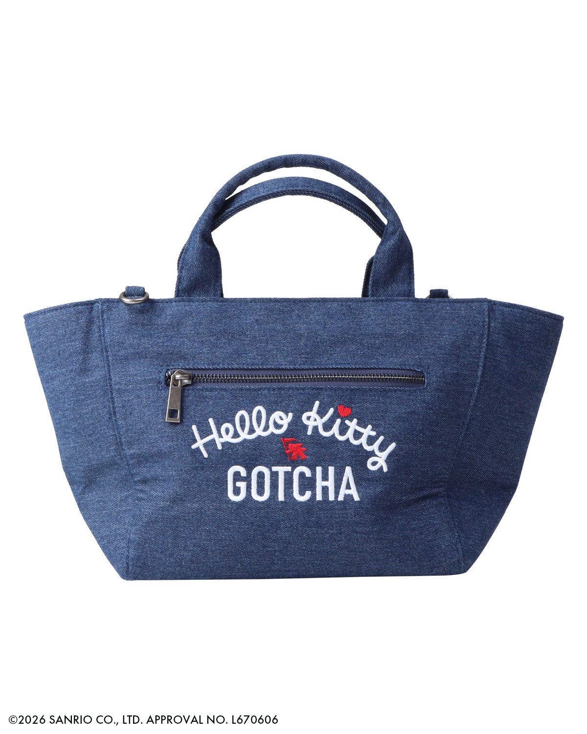 GOTCHA] 日焼け ハローキティ デニム トートバッグ | PEET ONLINE STORE