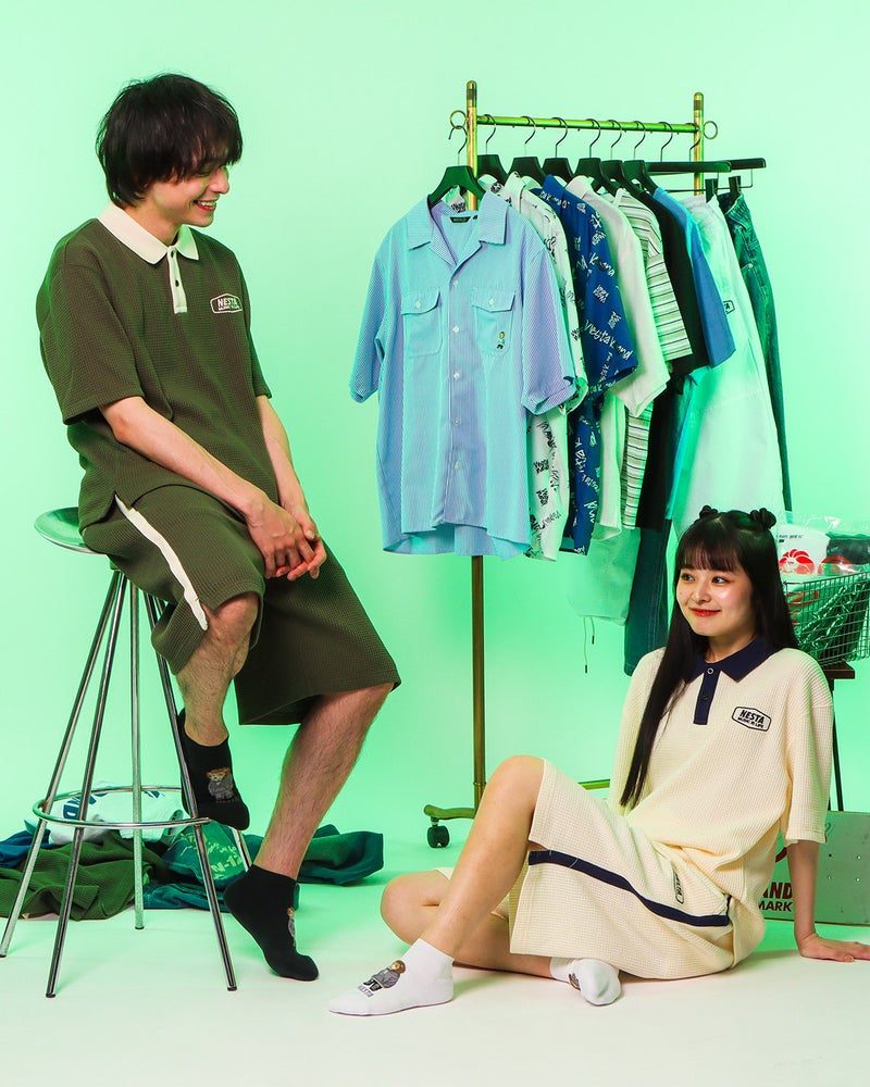 左：175cm(Mサイズ着用)、右：160cm(Mサイズ着用)