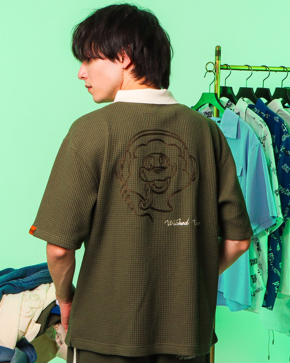 カーキ：175cm(Mサイズ着用)