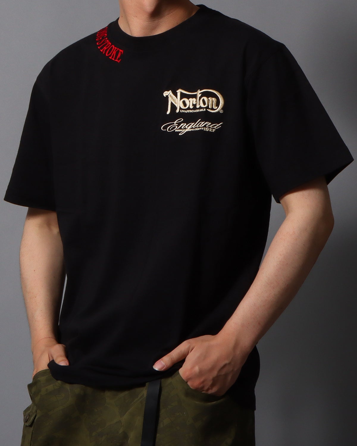 ブラック：178cm/75kg(Lサイズ着用)