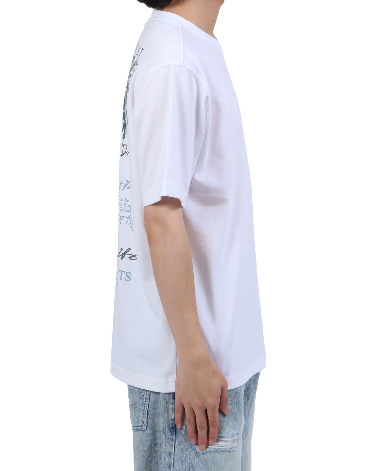 ホワイト：173cm63kg(Lサイズ着用)