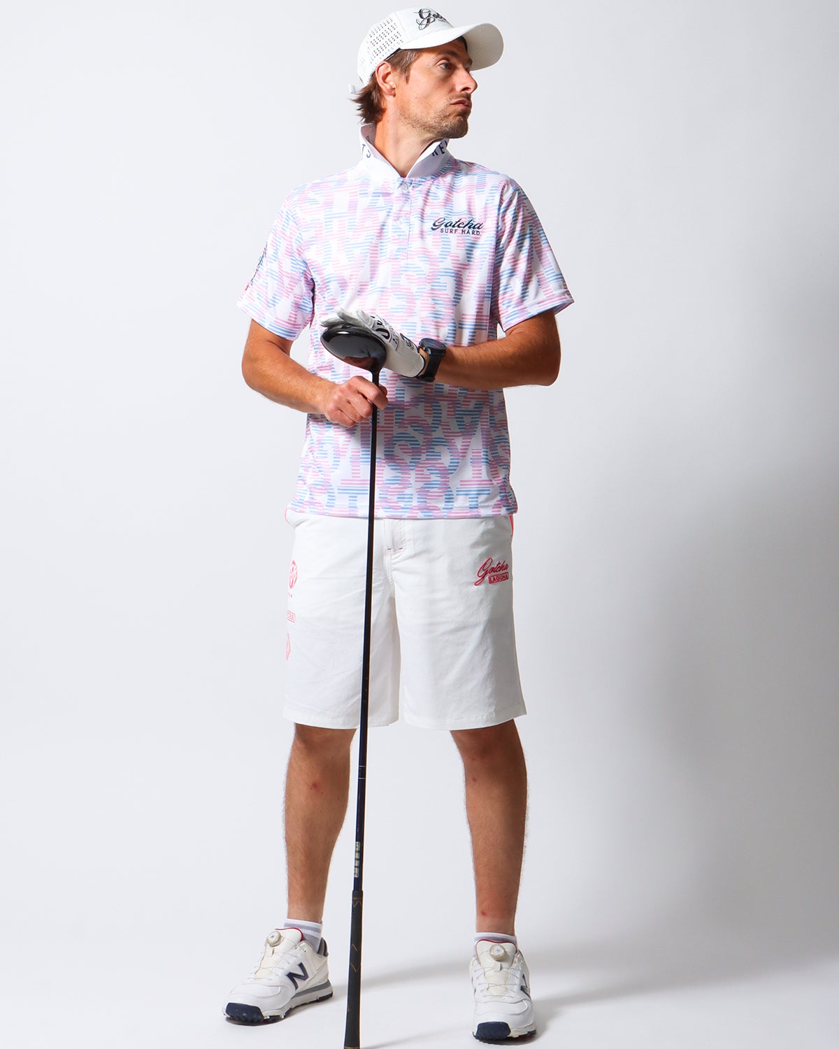 ホワイト：183cm/70kg(Lサイズ着用)
