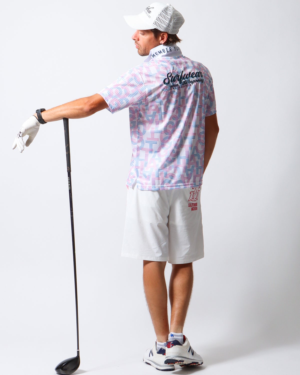 ホワイト：183cm/70kg(Lサイズ着用)
