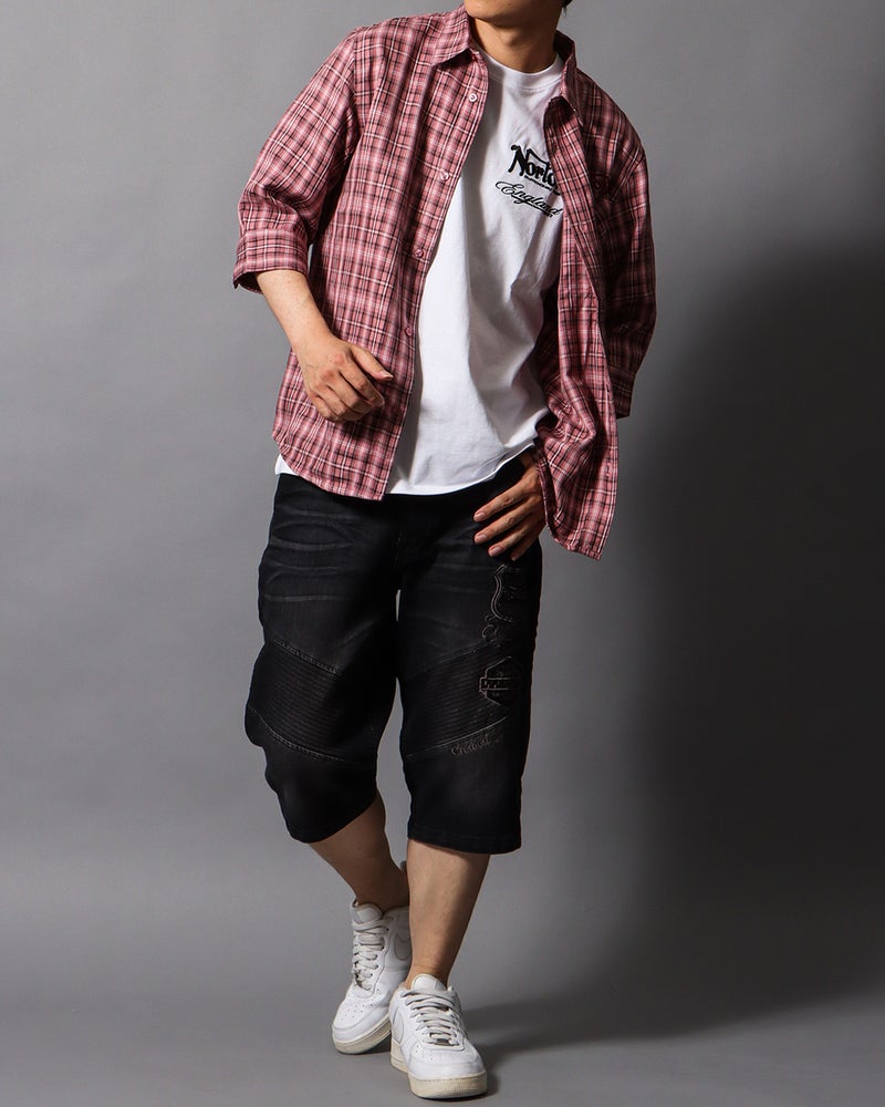 ピンク：178cm/75kg(Lサイズ着用）