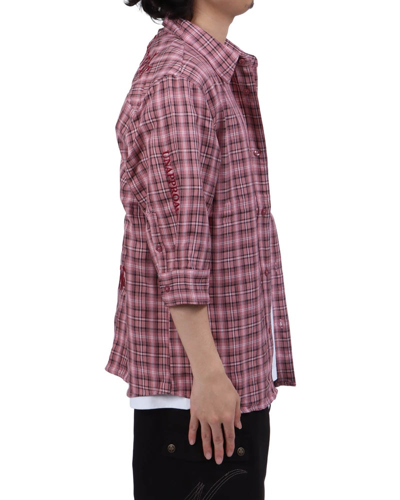 ピンク：173cm63kg(Lサイズ着用)
