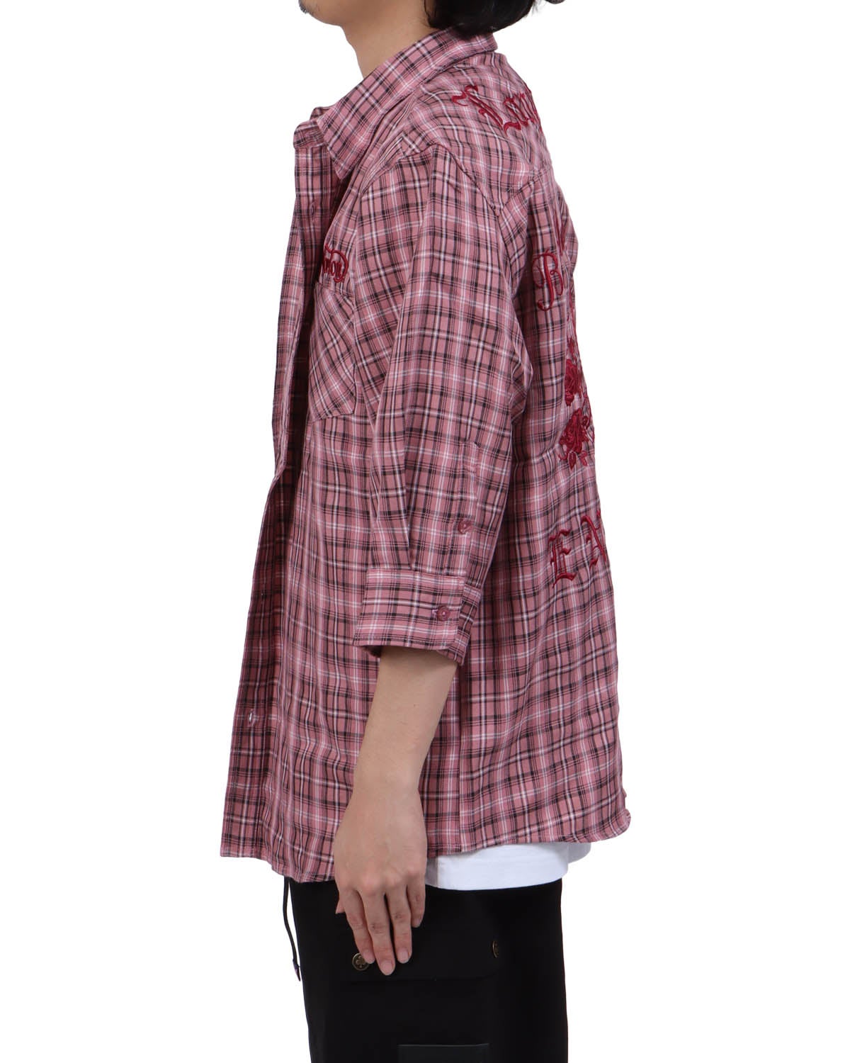 ピンク：173cm63kg(Lサイズ着用)