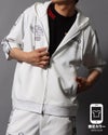 ホワイト：178cm/75kg(Lサイズ着用）