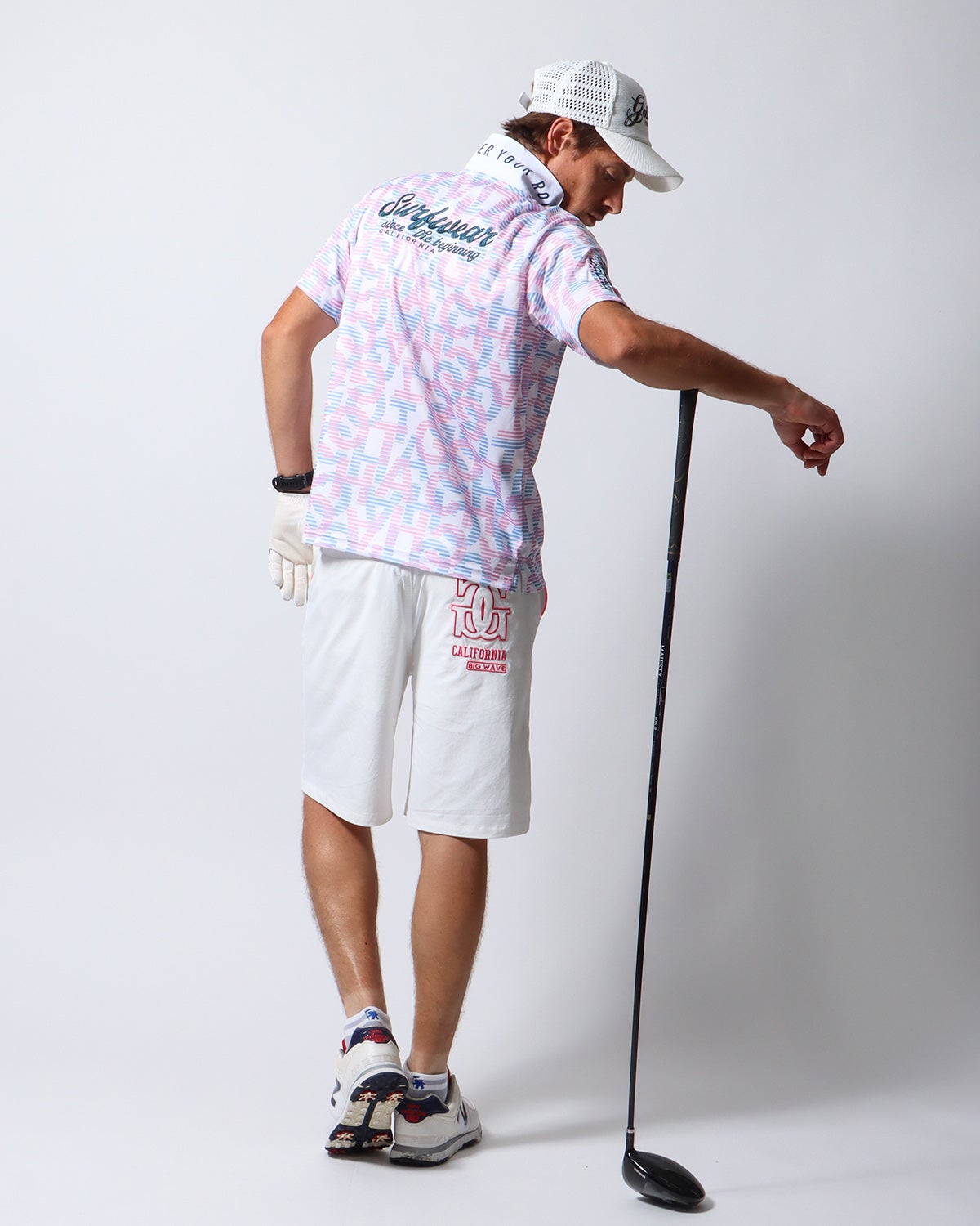 ホワイト：183cm/70kg(Lサイズ着用)