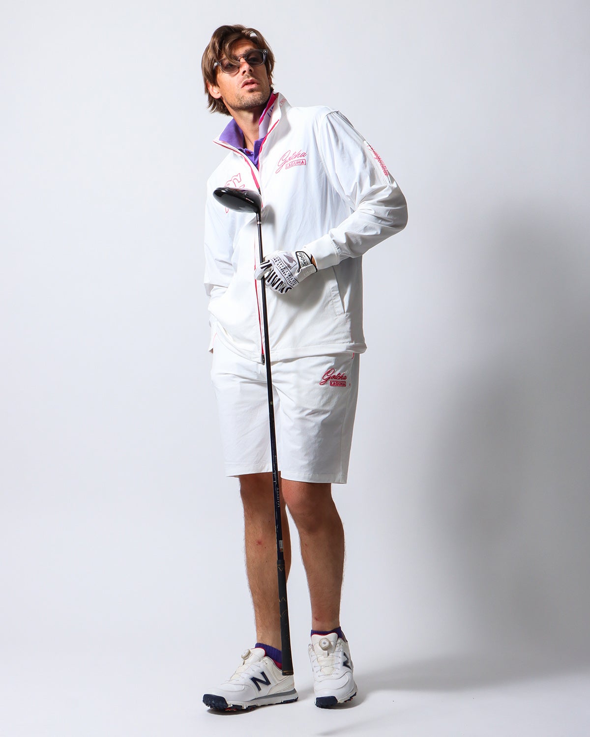 ホワイト：183cm/70kg(Lサイズ着用)