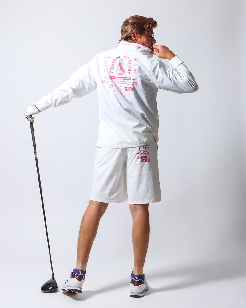 ホワイト：183cm/70kg(Lサイズ着用)