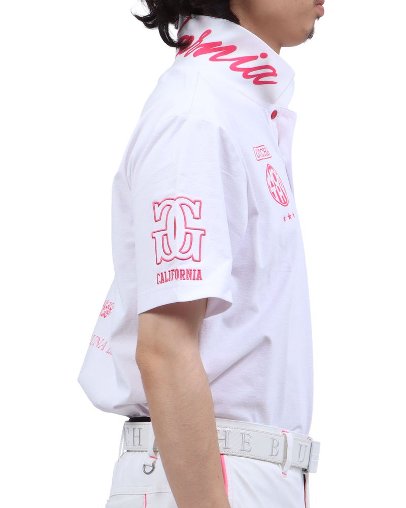 ホワイト：173cm63kg(Lサイズ着用)