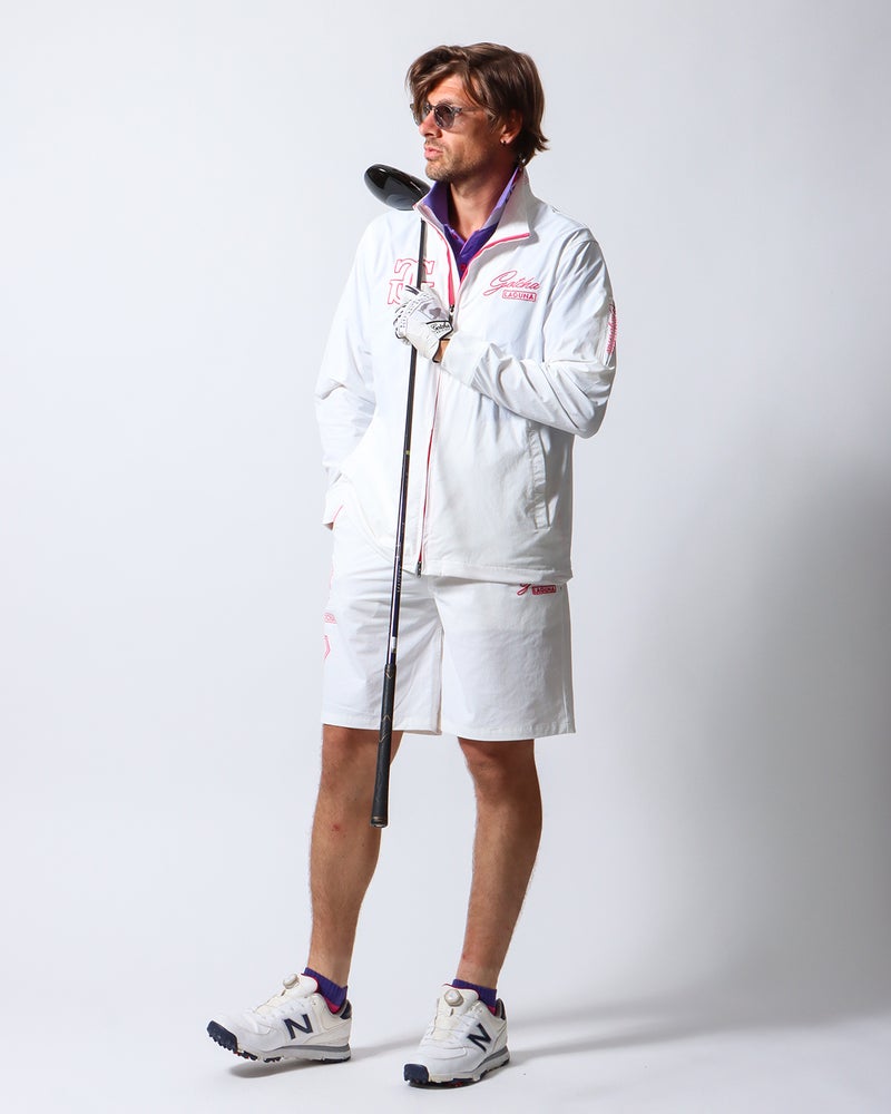 ホワイト：183cm/70kg(Lサイズ着用)