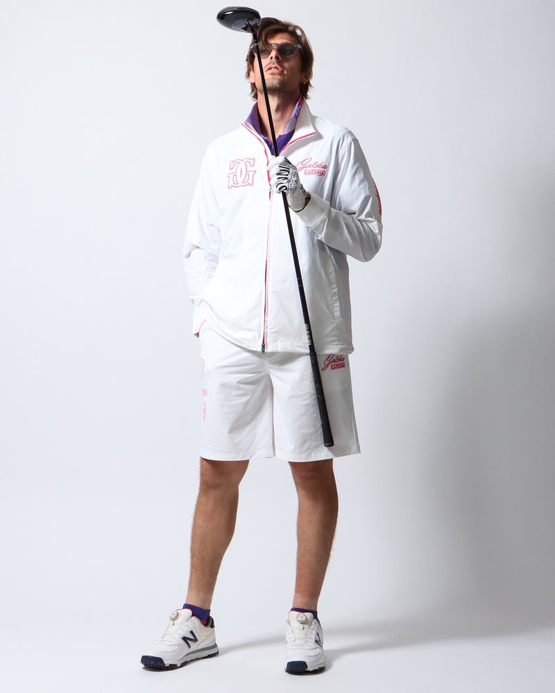 ホワイト：183cm/70kg(Lサイズ着用)