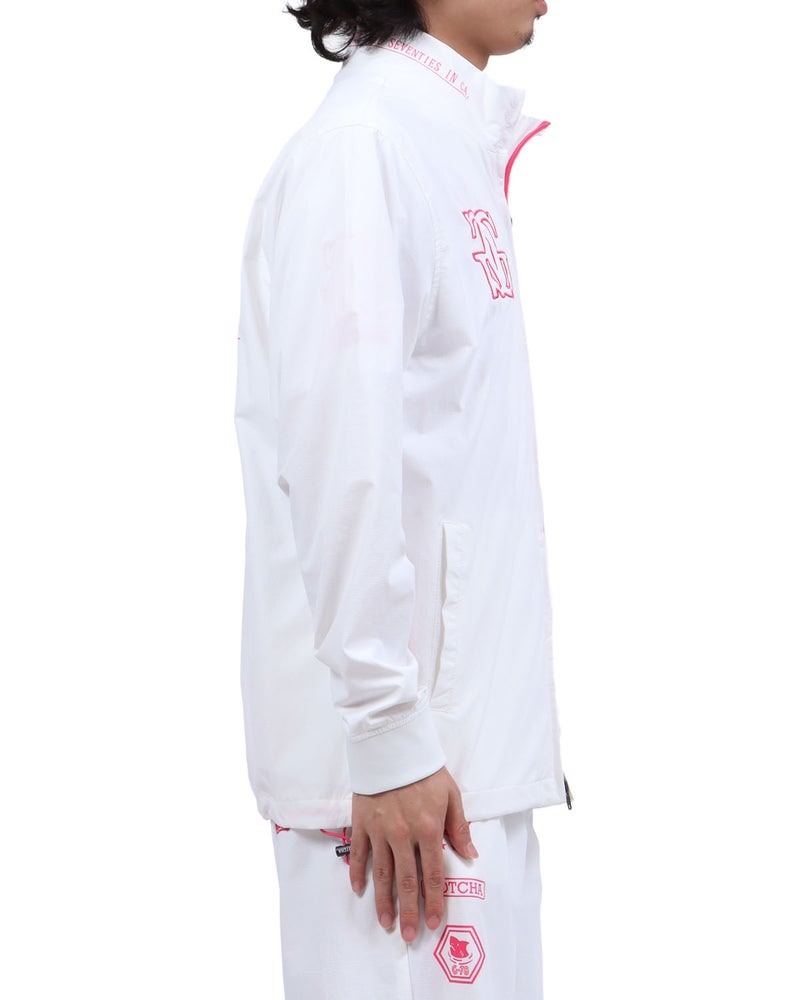ホワイト：173cm63kg(Lサイズ着用)