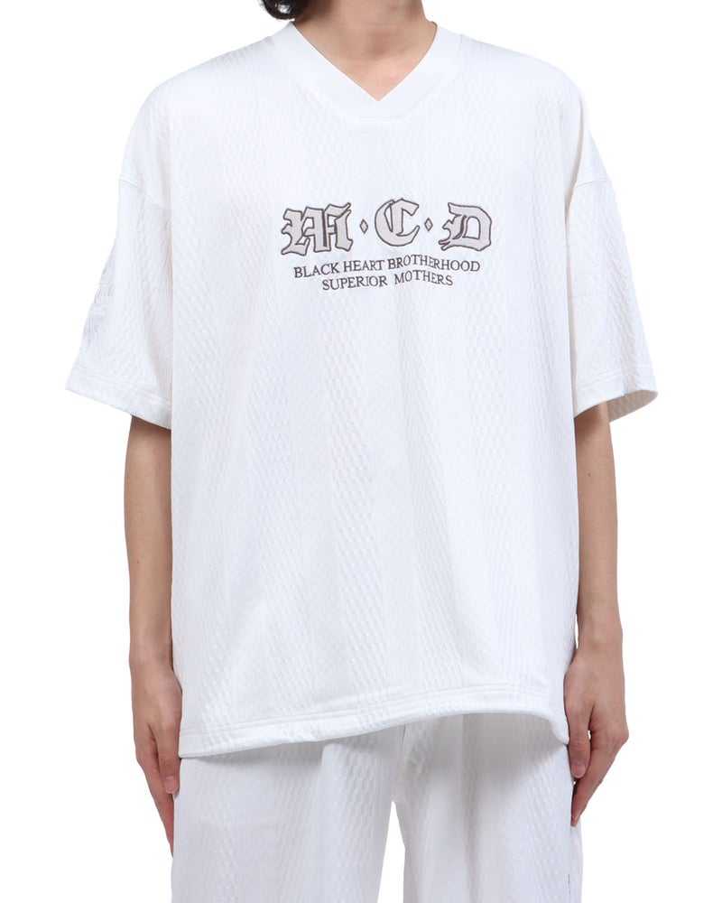 ホワイト：173cm63kg(Lサイズ着用)