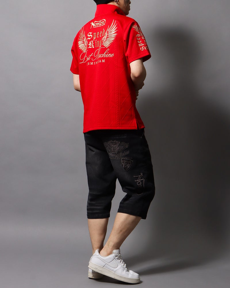 ダークレッド：178cm/75kg(Lサイズ着用)