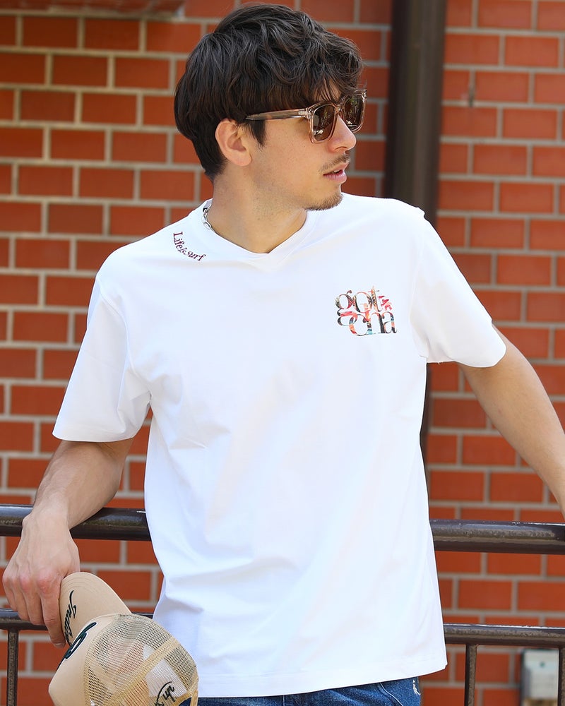 ホワイト：180cm/70kg(Lサイズ着用)