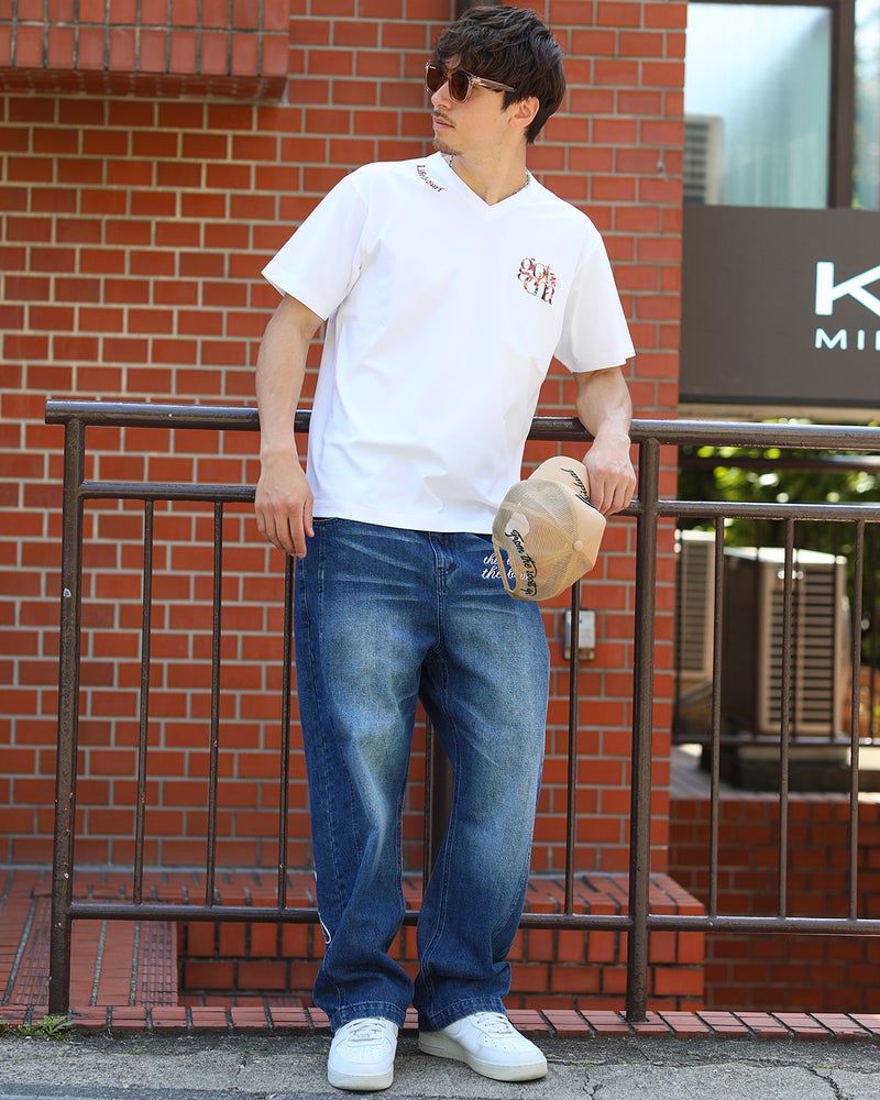 ホワイト：180cm/70kg(Lサイズ着用)