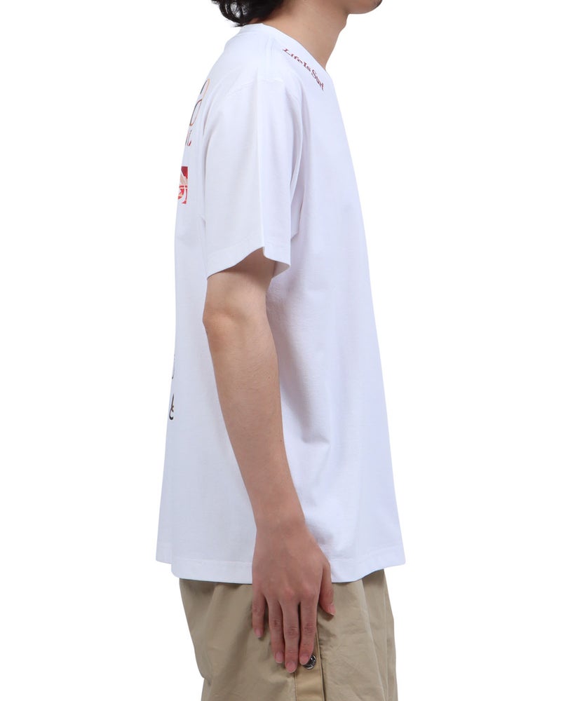 ホワイト：173cm63kg(Lサイズ着用)