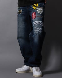インディゴ：178cm/75kg(Lサイズ着用)