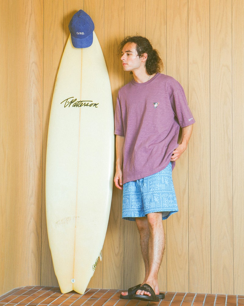 ライトブルー：175cm/66kg(Lサイズ着用)