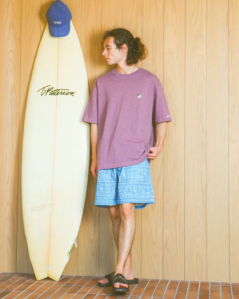 ライトブルー：175cm/66kg(Lサイズ着用)