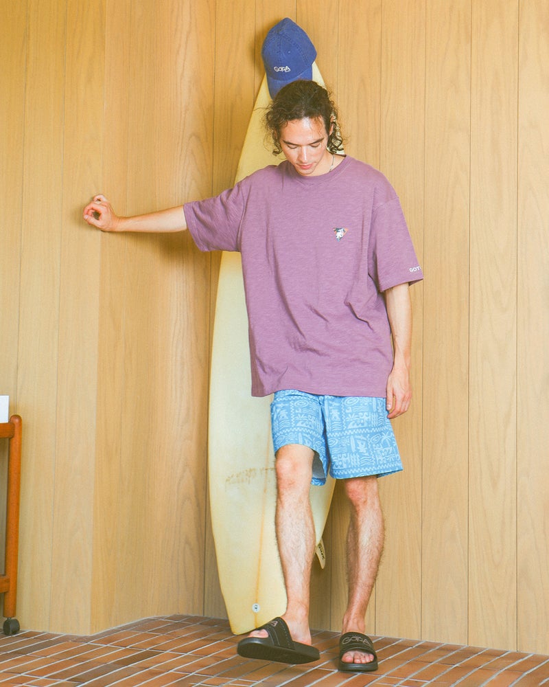 ライトブルー：175cm/66kg(Lサイズ着用)