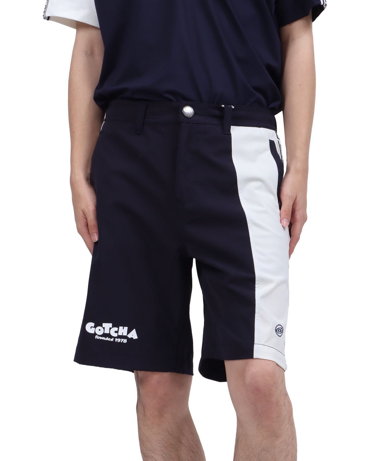 GOTCHA GOLF] 360°ストレッチ ラーメンくんロゴ クールショーツ | PEET