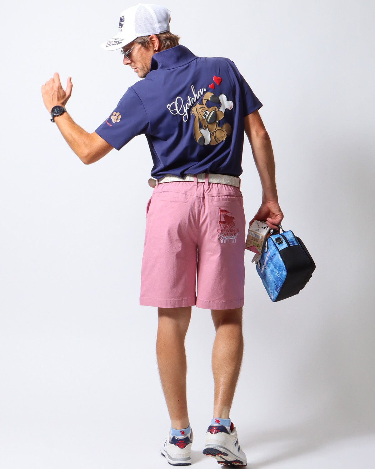 ネイビー：183cm/70kg(Lサイズ着用)