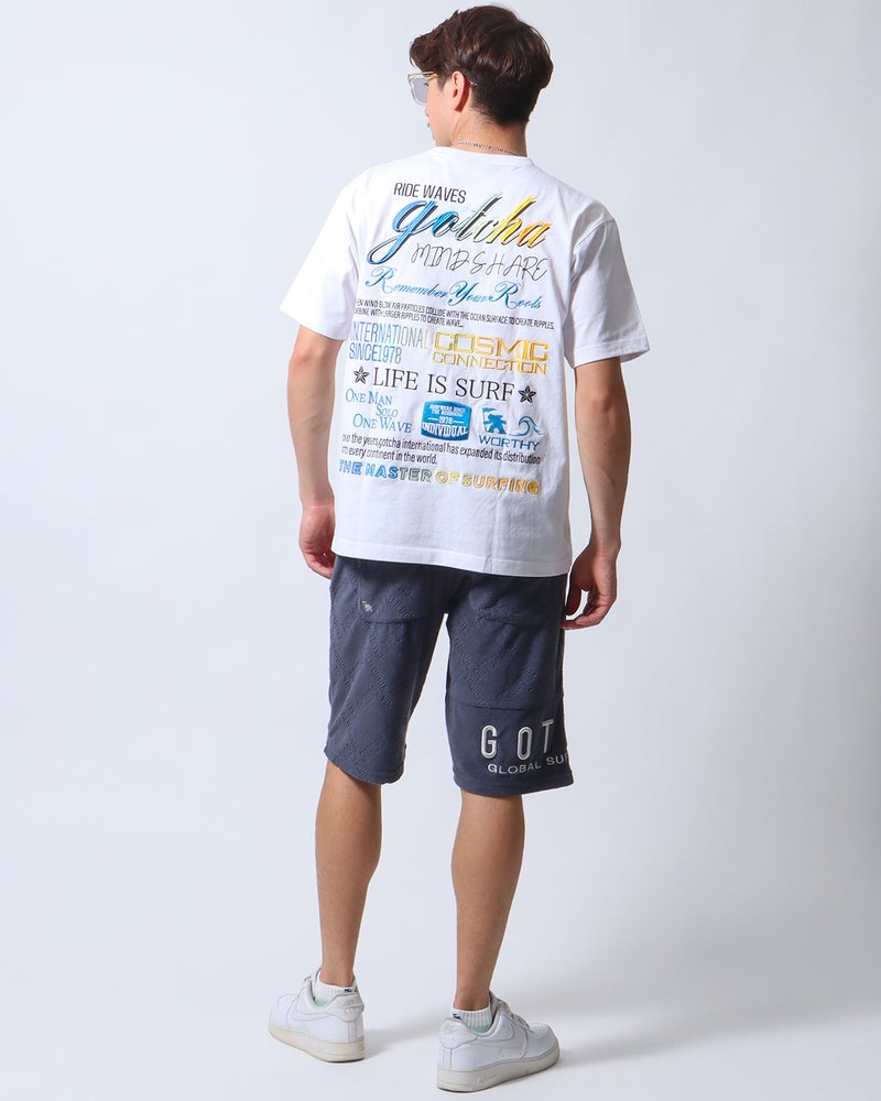 ホワイト：180cm/70kg(Lサイズ着用)