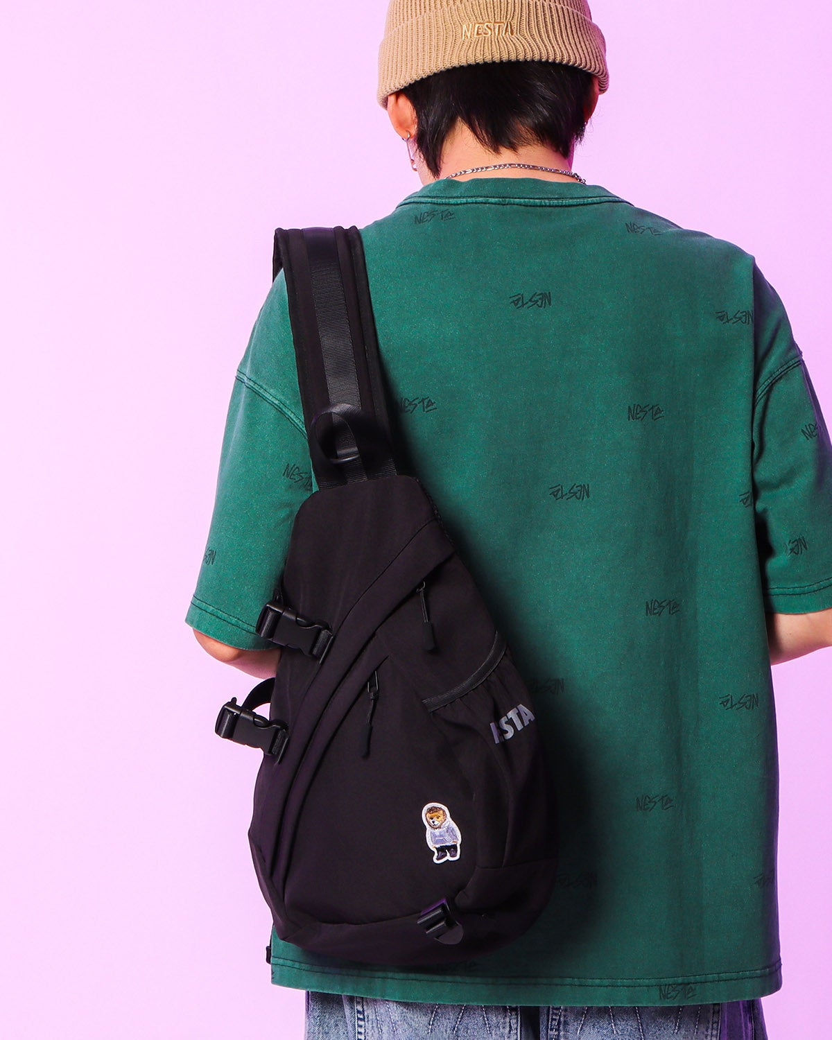 NESTA BRAND] 撥水 ライオンワンポイント BIGショルダーバッグ | PEET