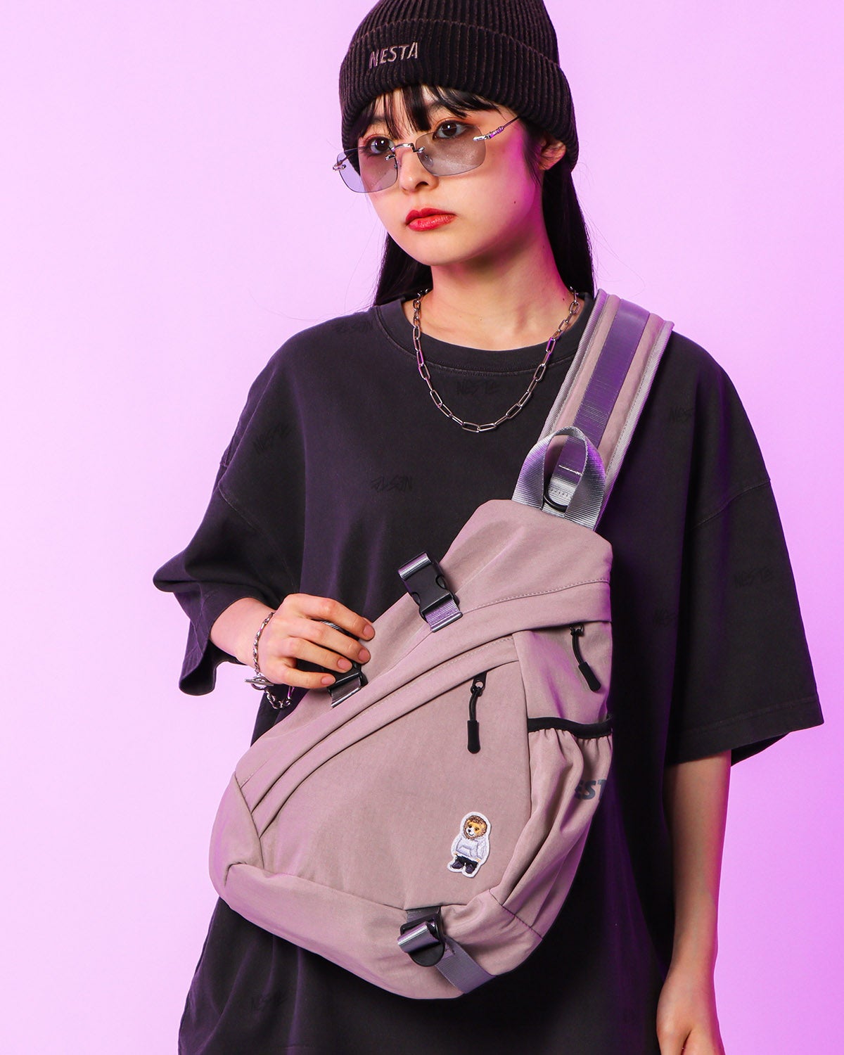 ファッションニスタさん専用 NESTA BRAND] 撥水 ライオンワンポイント BIGショルダーバッグ | PEET