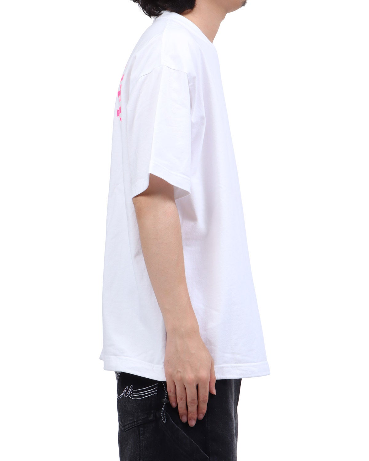 ホワイト：173cm63kg(Lサイズ着用)