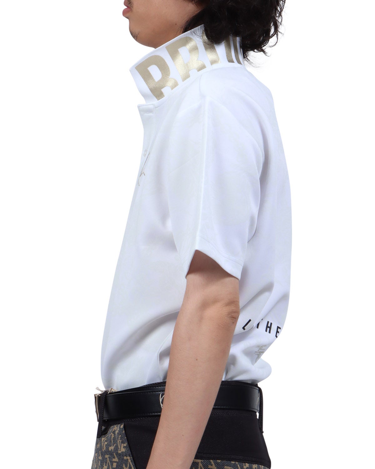 ホワイト：173cm63kg(Lサイズ着用)
