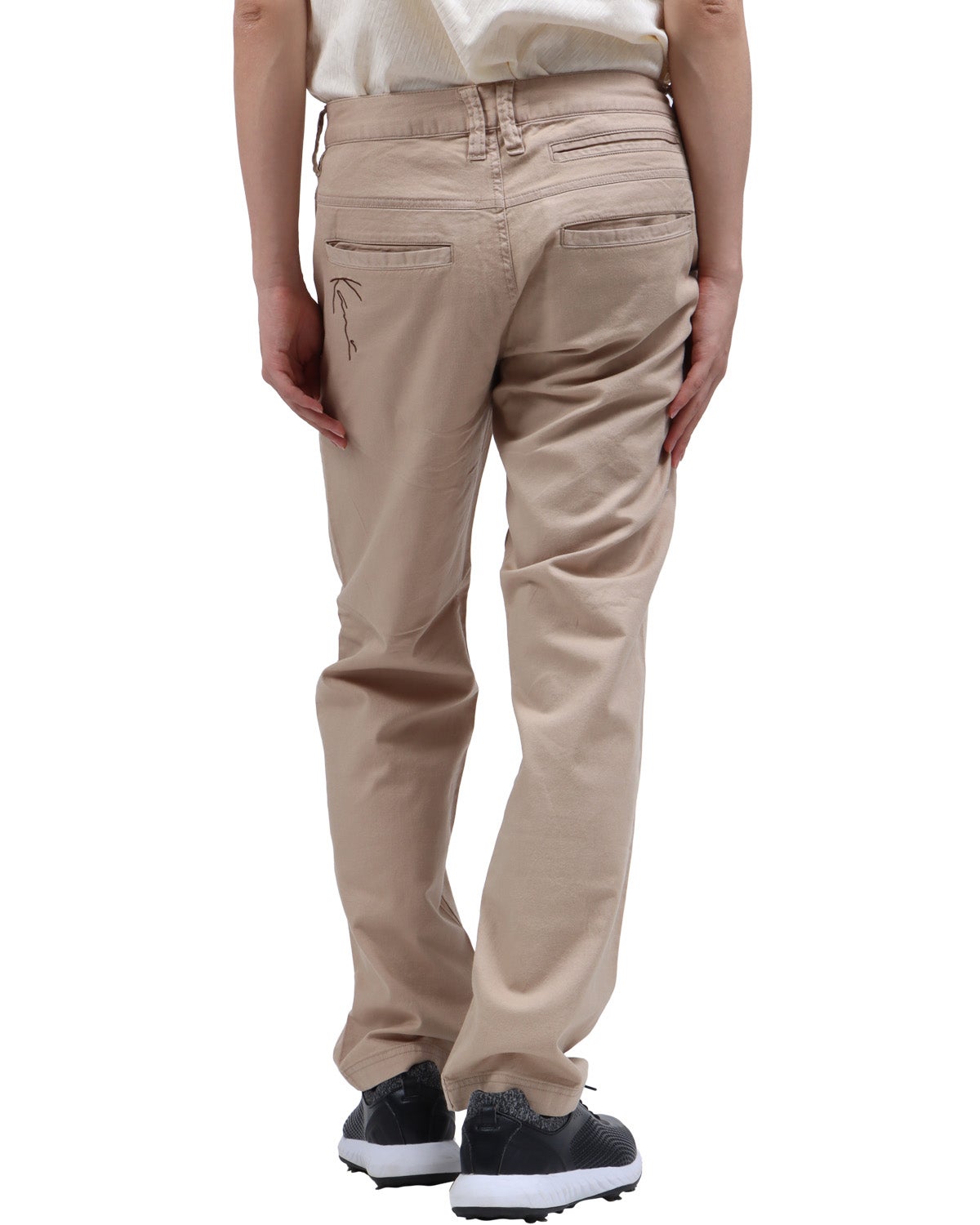 ベージュ：173cm63kg(32inc着用)