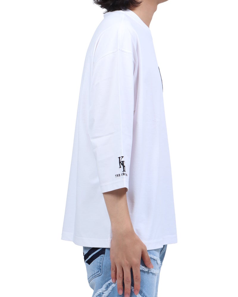 ホワイト：173cm63kg(Lサイズ着用)