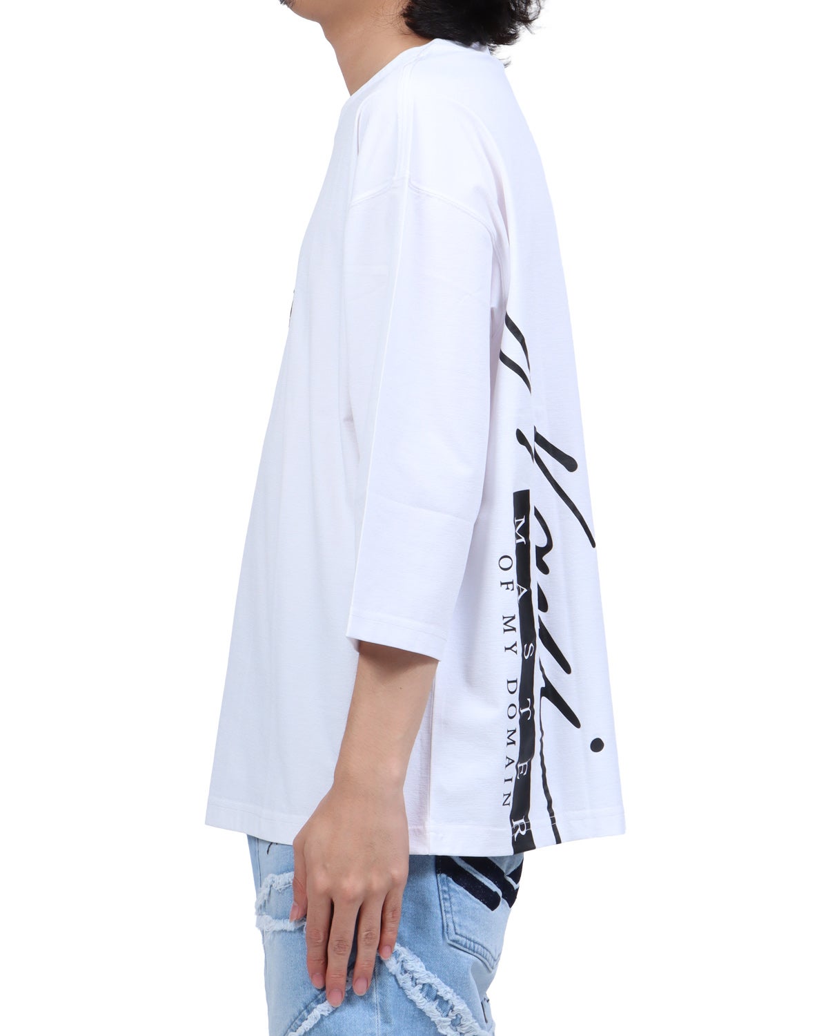 ホワイト：173cm63kg(Lサイズ着用)