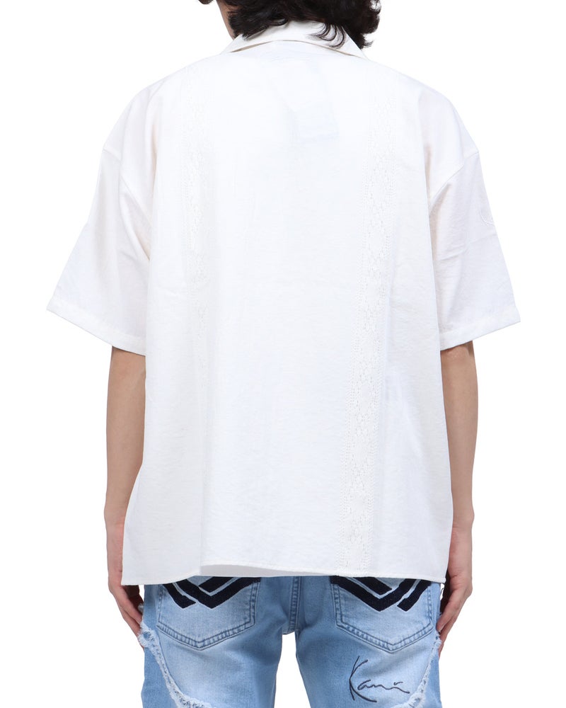 オフホワイト：173cm63kg(Lサイズ着用)