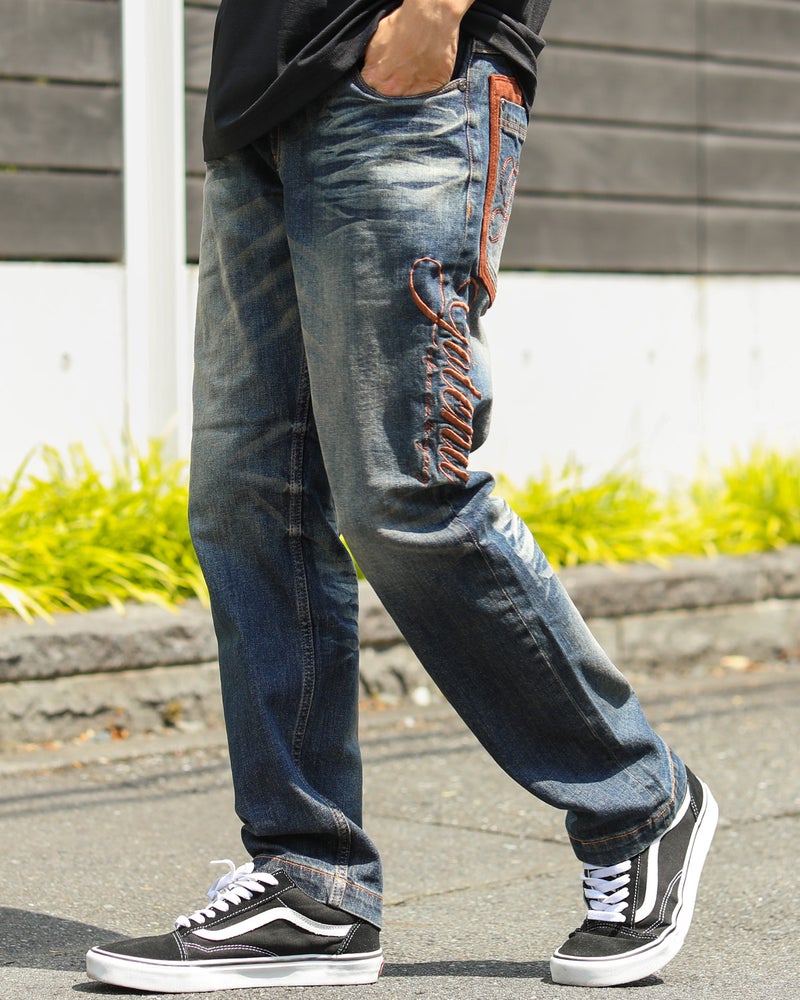 インディゴ：173cm63kg(Mサイズ着用)
