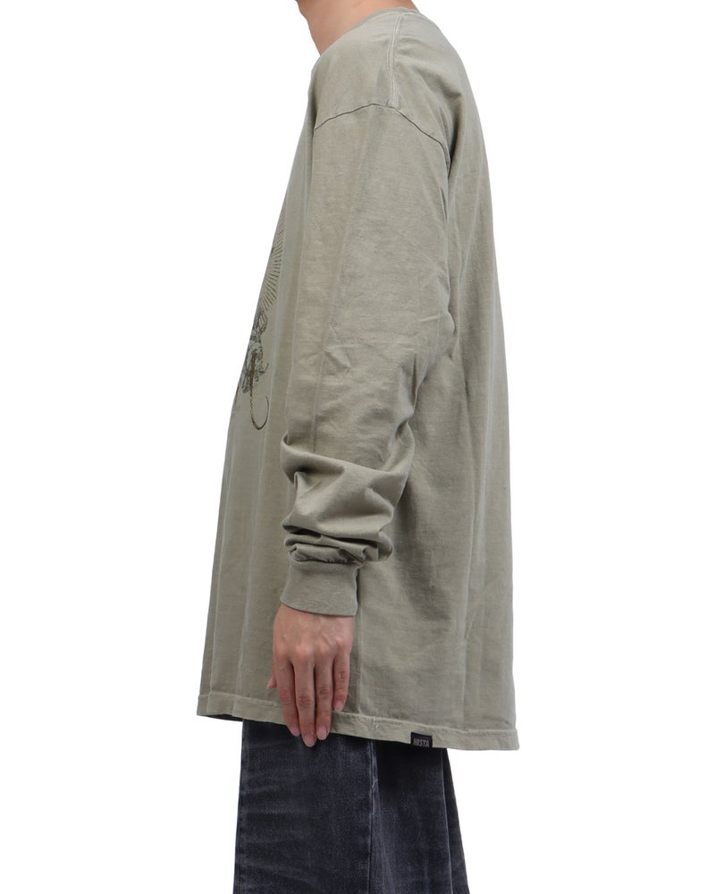 ベージュ：173cm63kg(Lサイズ着用)