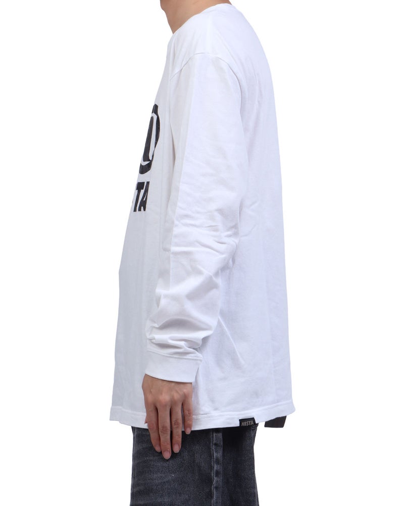 ホワイト：173cm63kg(Lサイズ着用)