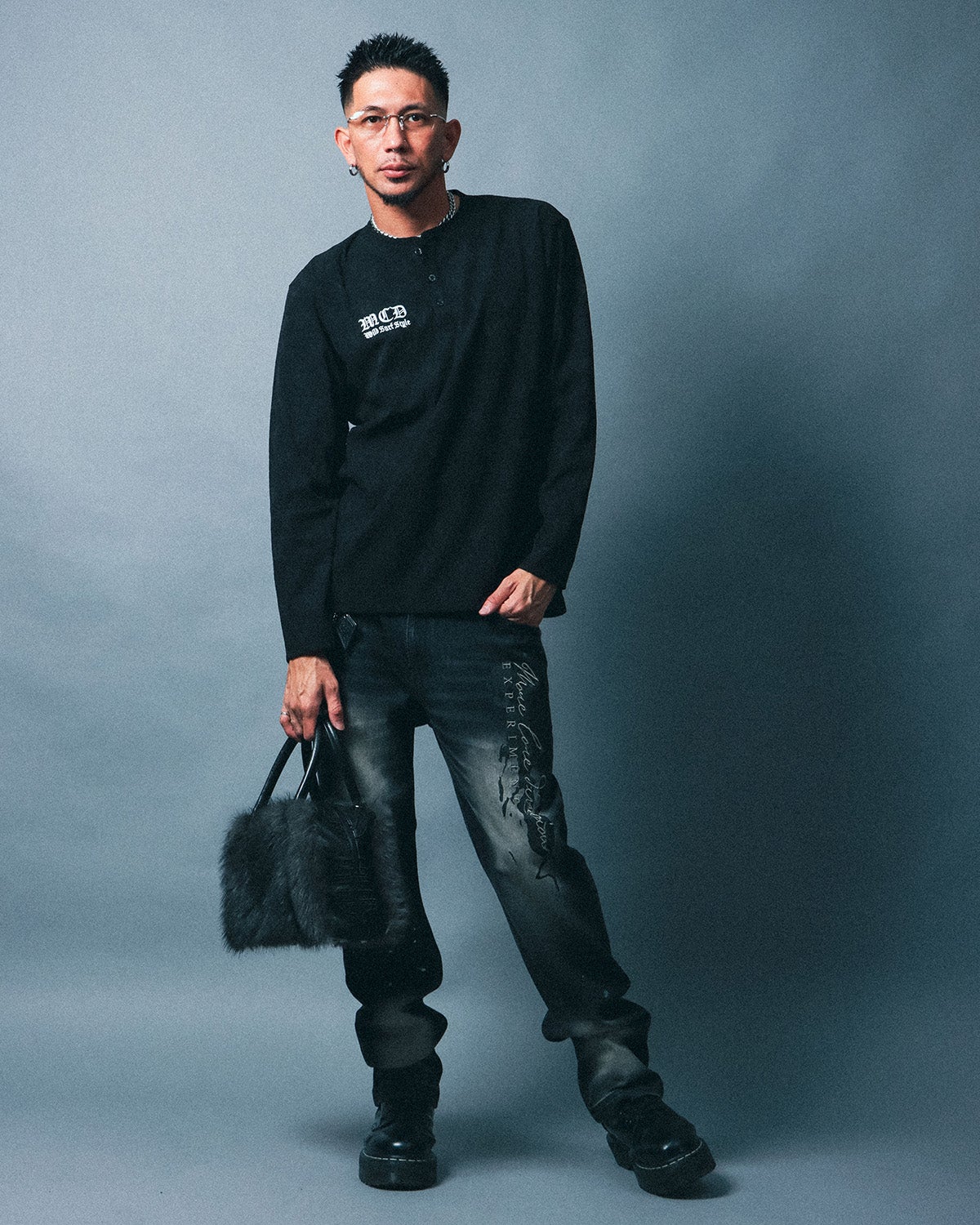 ブラック：183cm(Lサイズ着用)